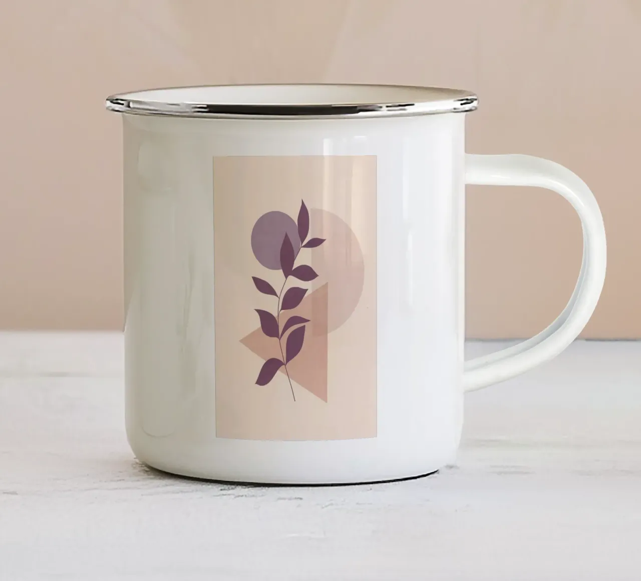 Equilibrio viola tazza in smalto da ThingDesign