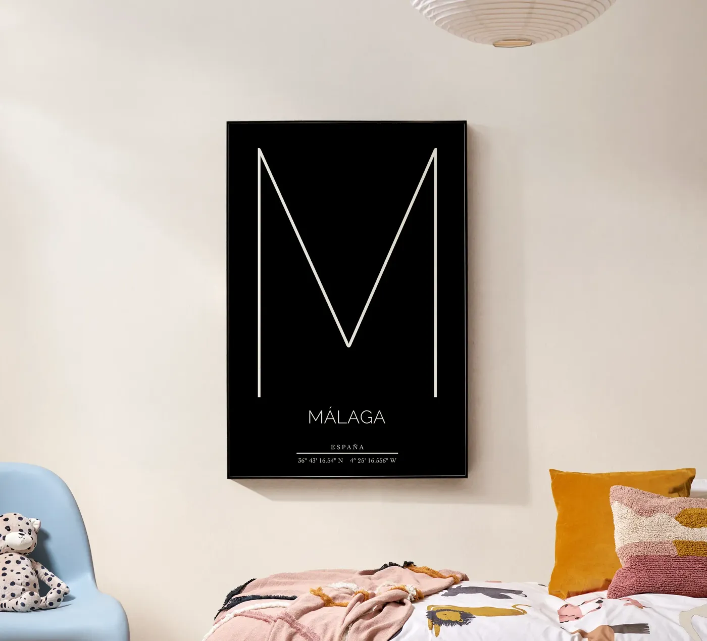 MALAGA - nero Acryl-Glas von CityLights