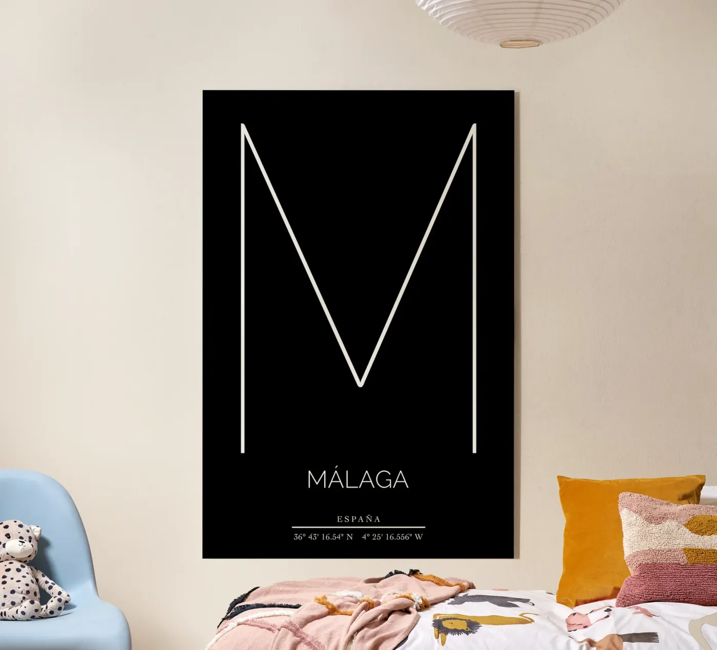 MALAGA - nero Acryl-Glas von CityLights