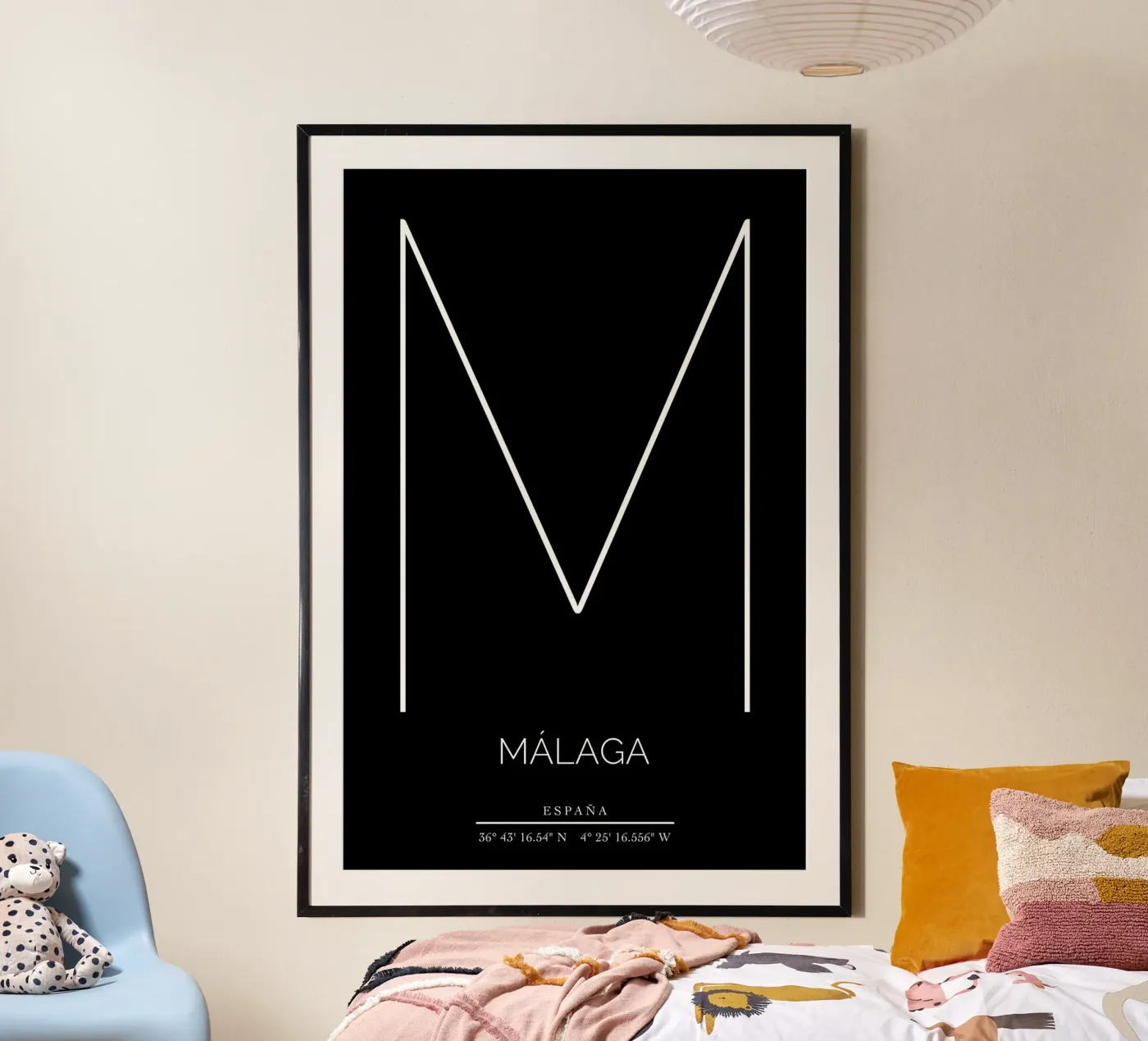 MALAGA - nero poster de CityLights
