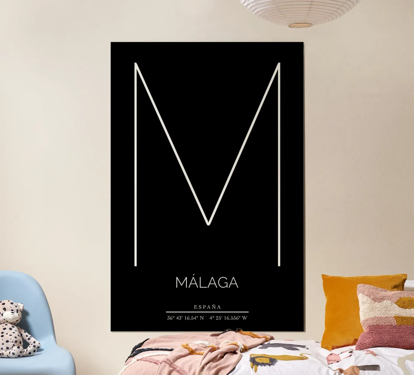 MALAGA - nero poster de CityLights