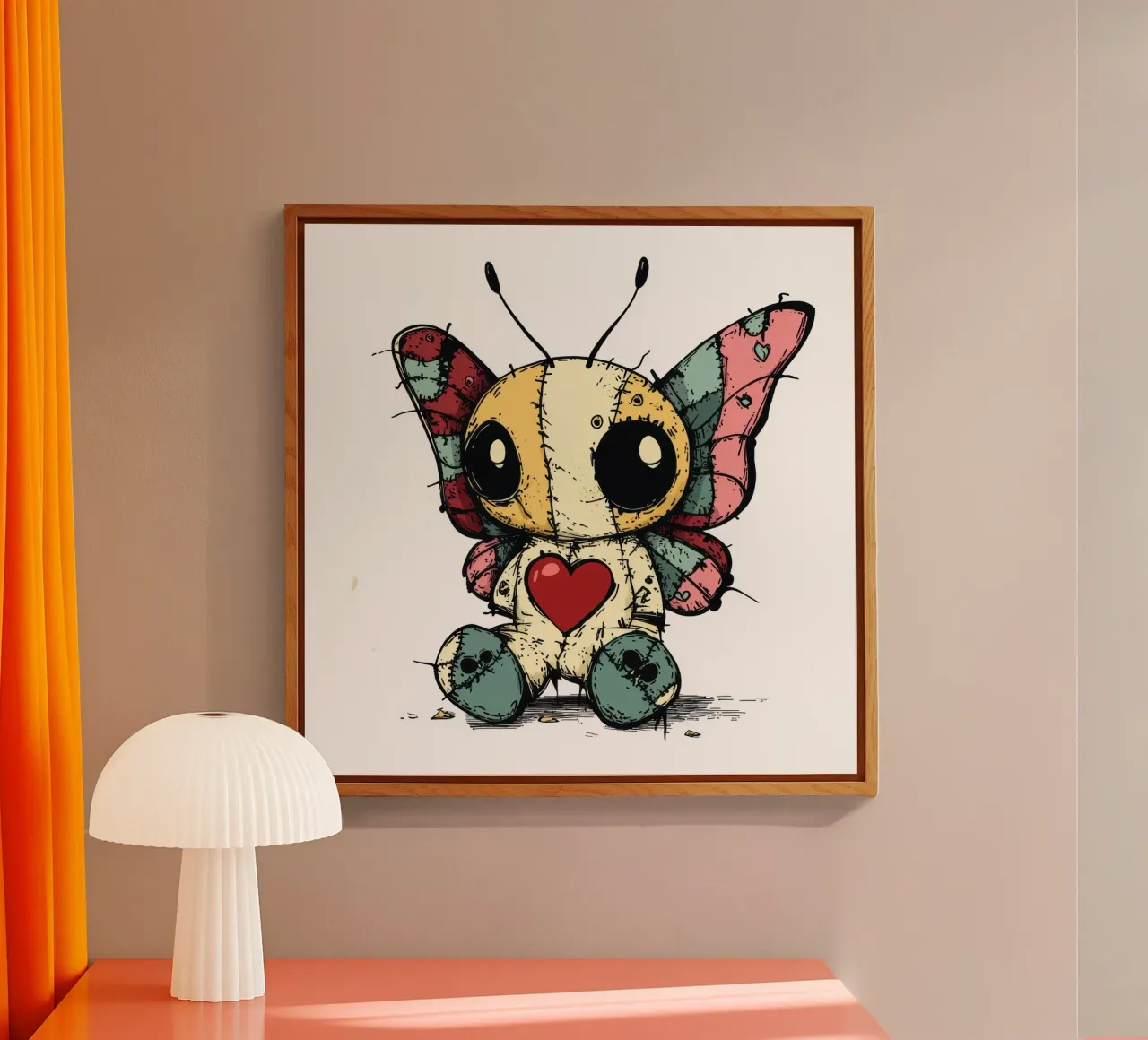 Farfalla Patchwork Cartoon Baby plexiglass da Happy Littles