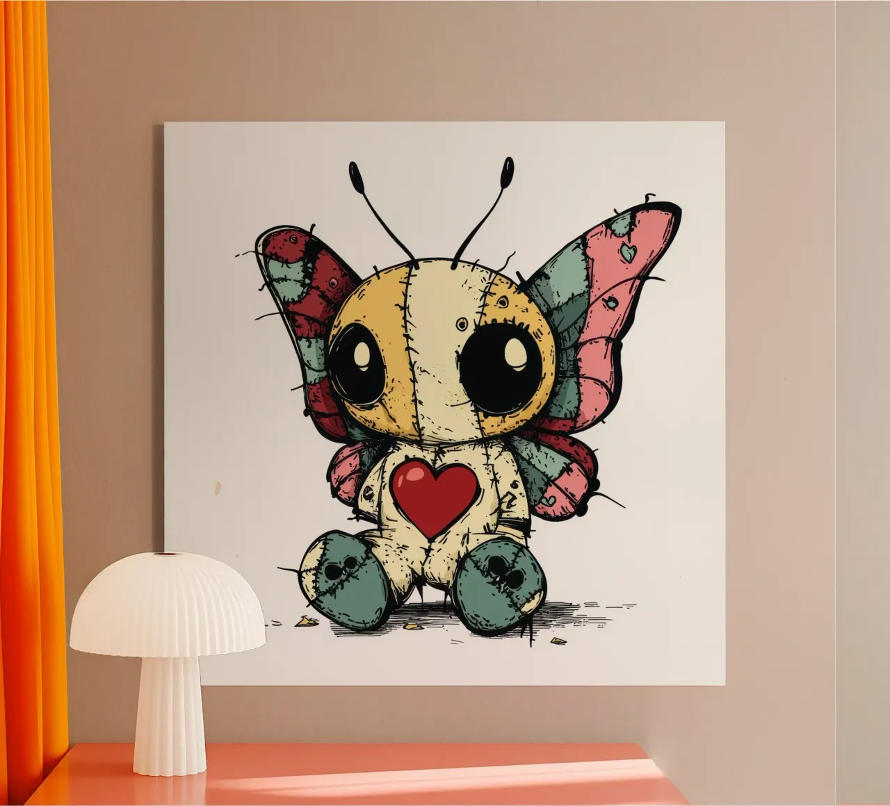 Farfalla Patchwork Cartoon Baby plexiglass da Happy Littles