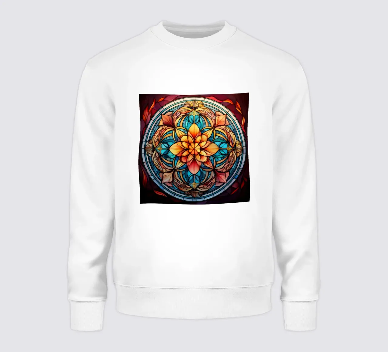 Mandala in vetro colorato felpa da Spiritual Touch