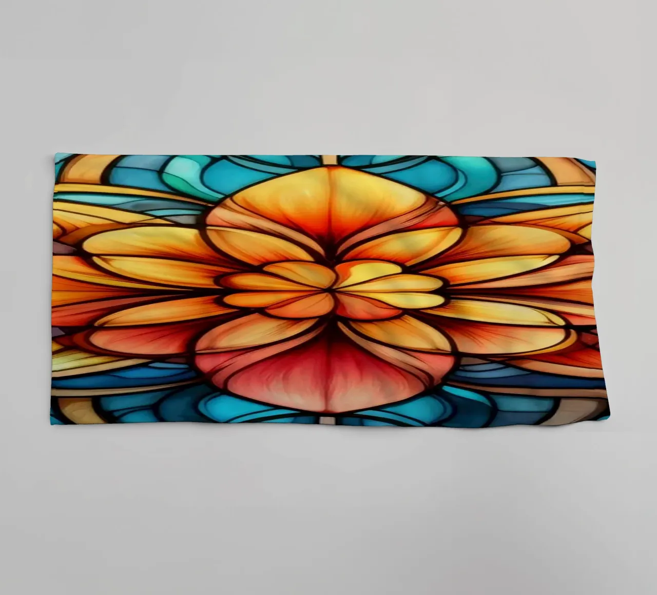 Mandala in vetro colorato asciugamano da bagno da Spiritual Touch