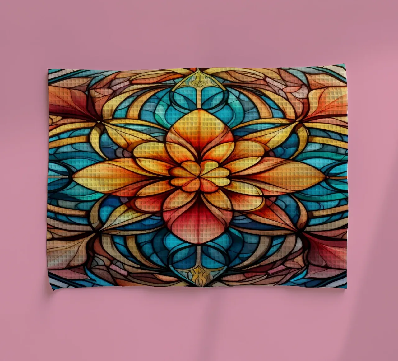 Mandala in vetro colorato canovaccio da cucina da Spiritual Touch