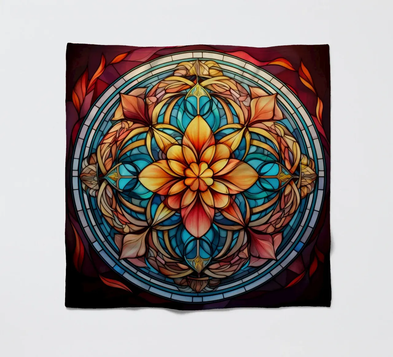 Mandala in vetro colorato coperta in pile da Spiritual Touch