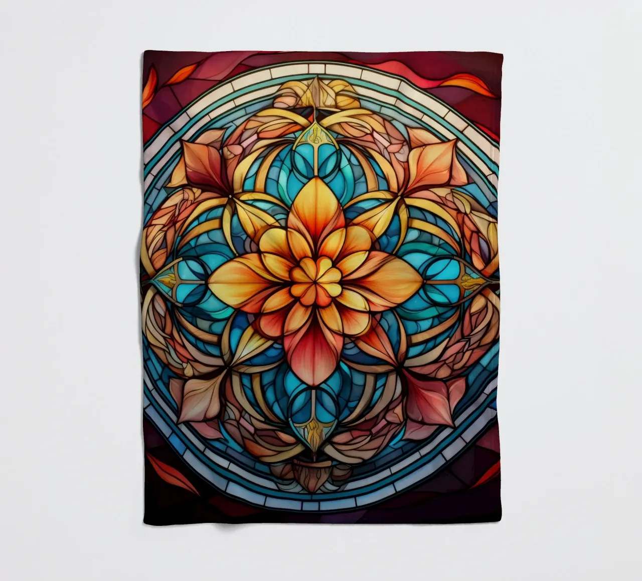 Mandala in vetro colorato coperta in pile da Spiritual Touch