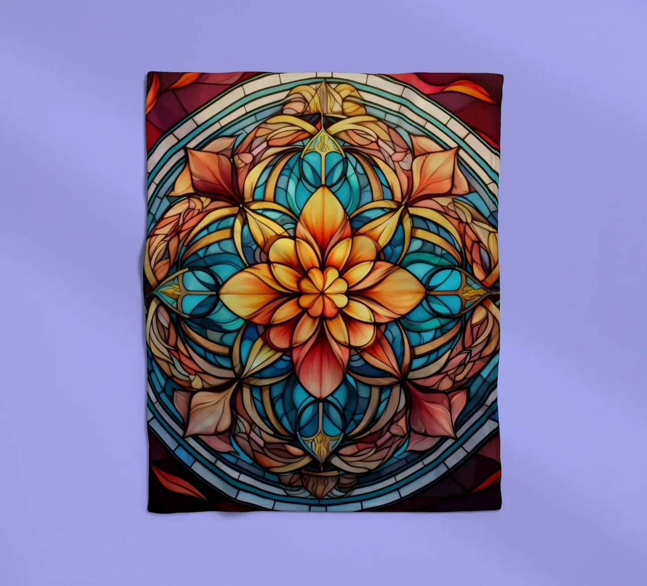 Mandala in vetro colorato coperta in pile da Spiritual Touch