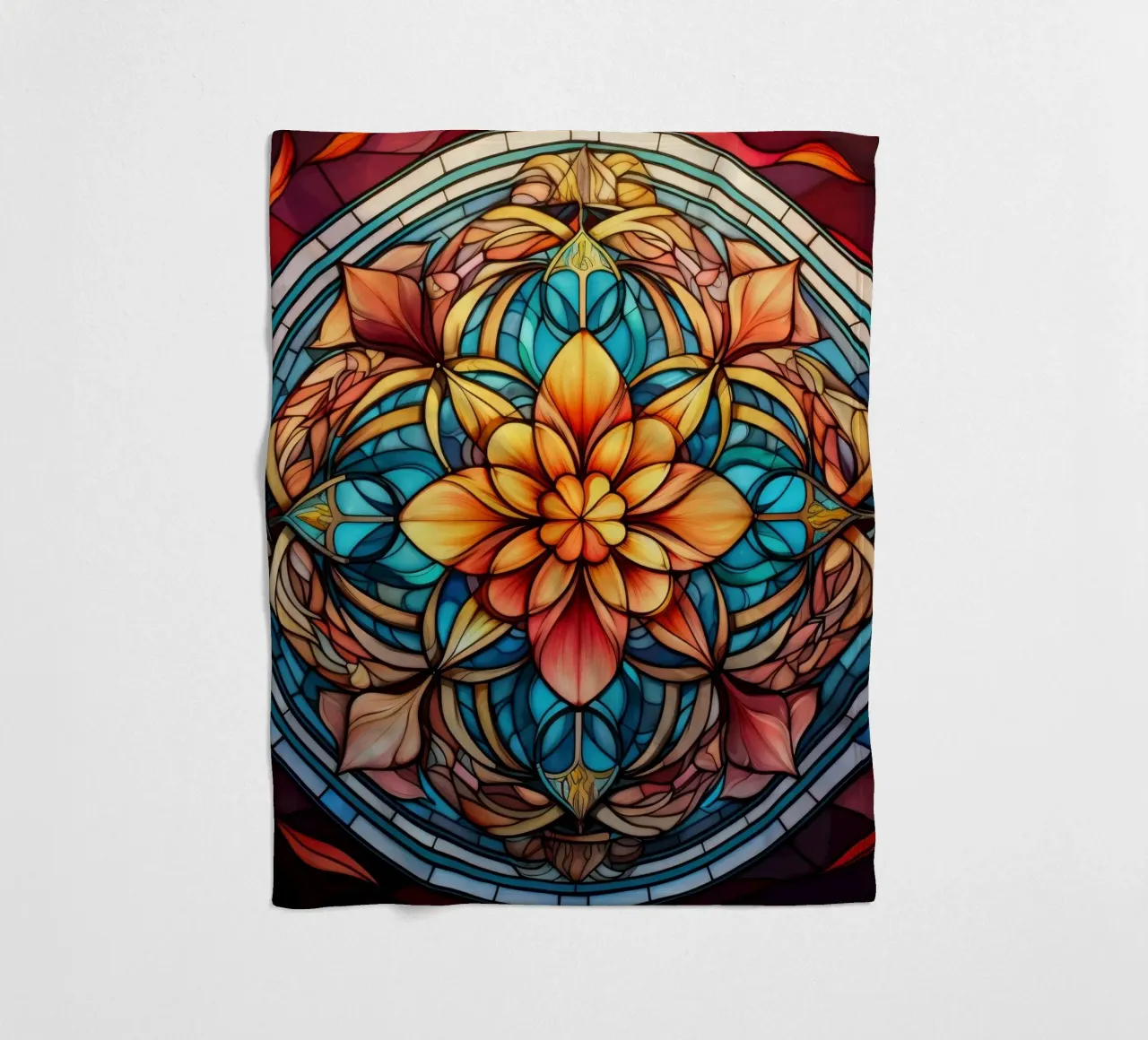 Mandala in vetro colorato coperta in pile da Spiritual Touch