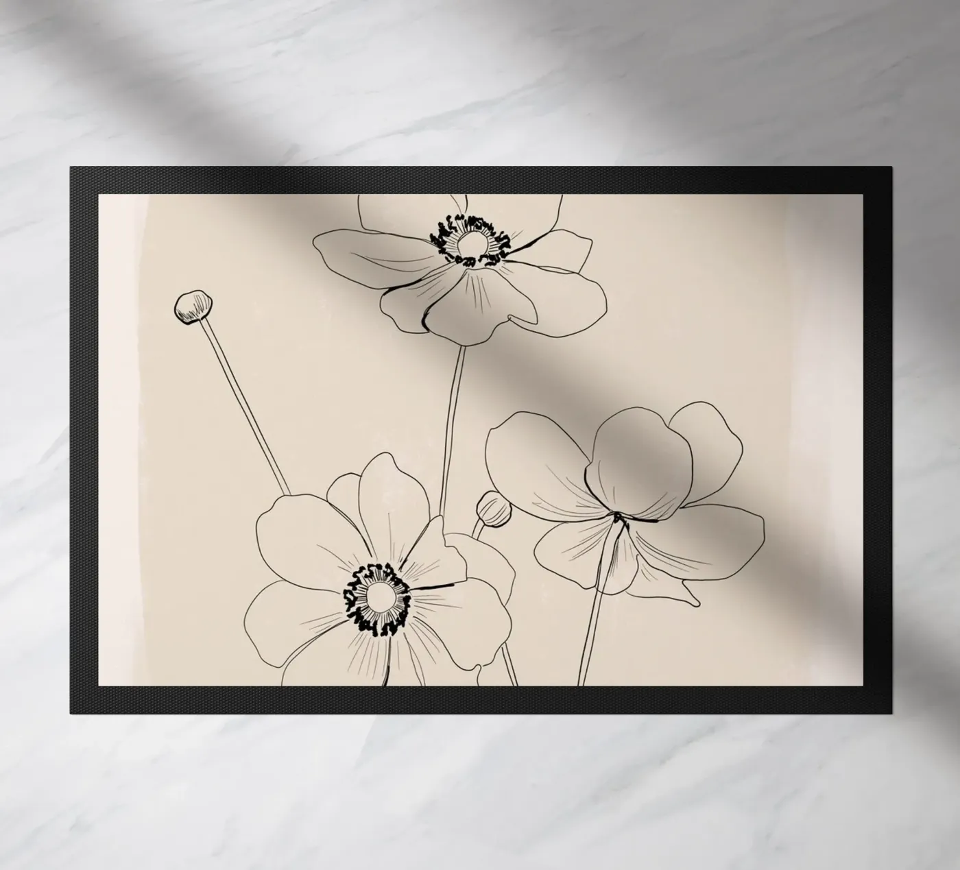 Delicate Bloom deurmat van ThingDesign