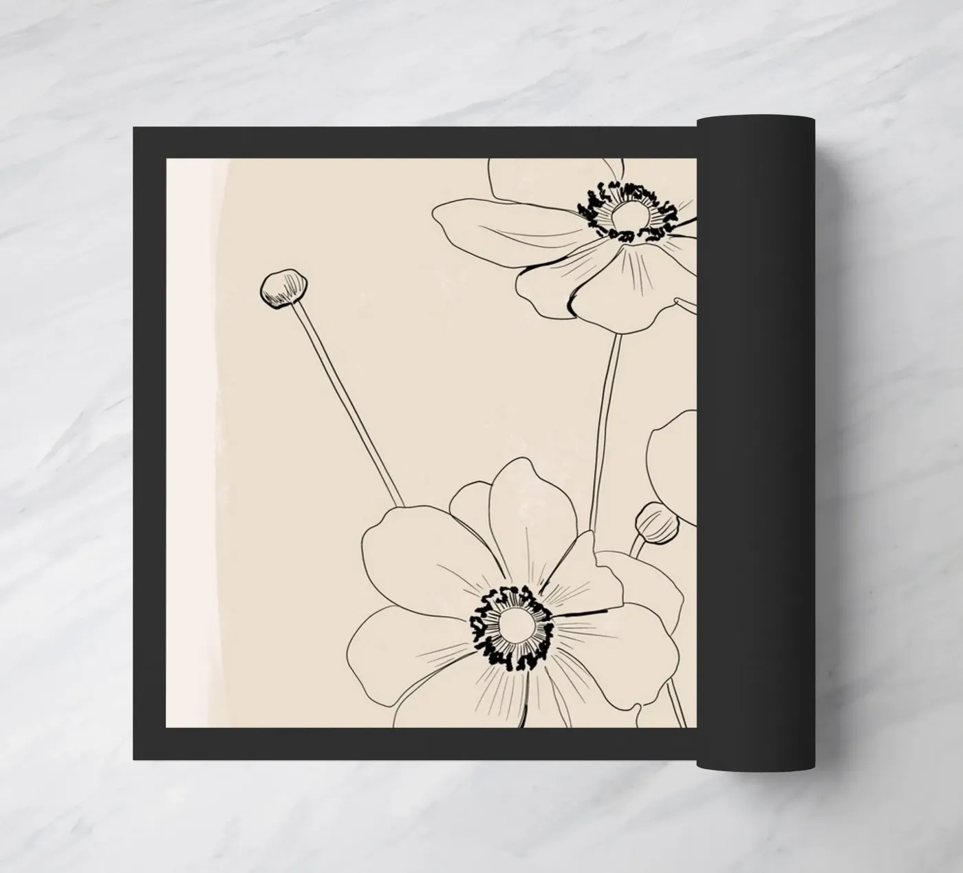 Delicate Bloom deurmat van ThingDesign