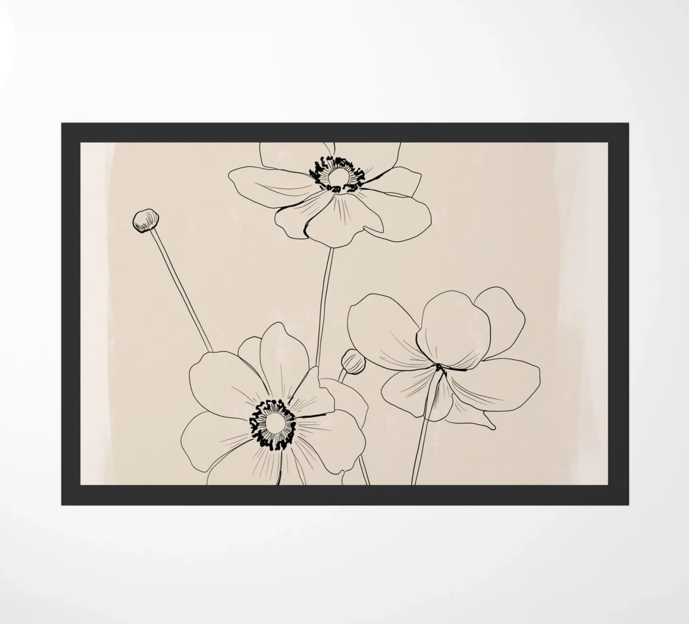 Delicate Bloom deurmat van ThingDesign