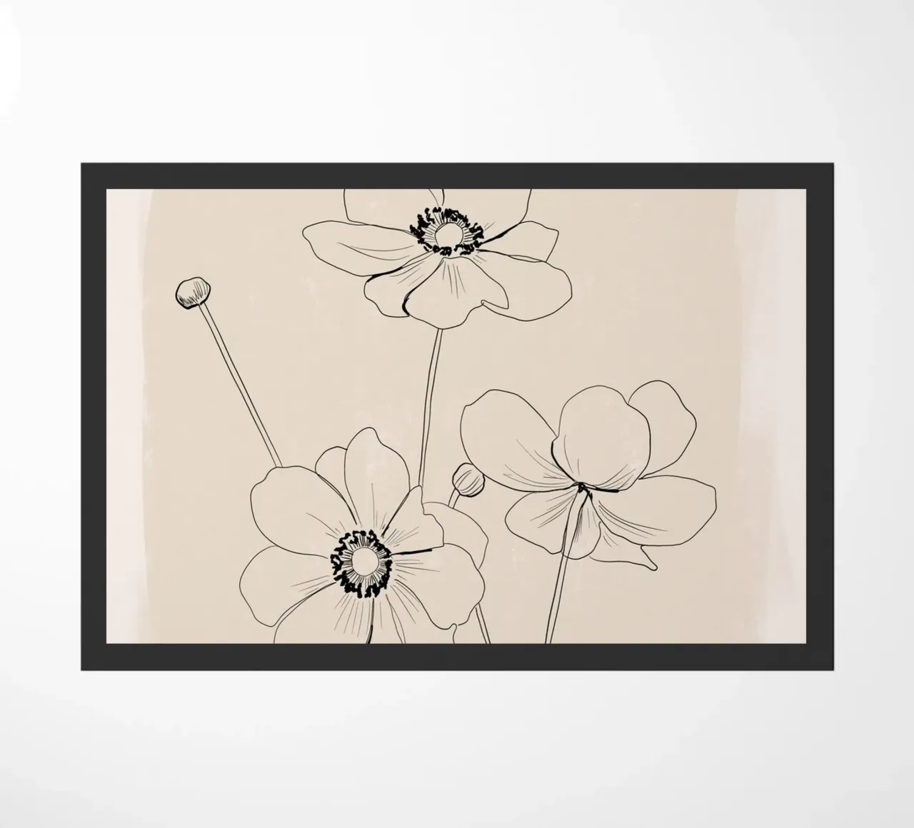 Delicate Bloom doormat by ThingDesign