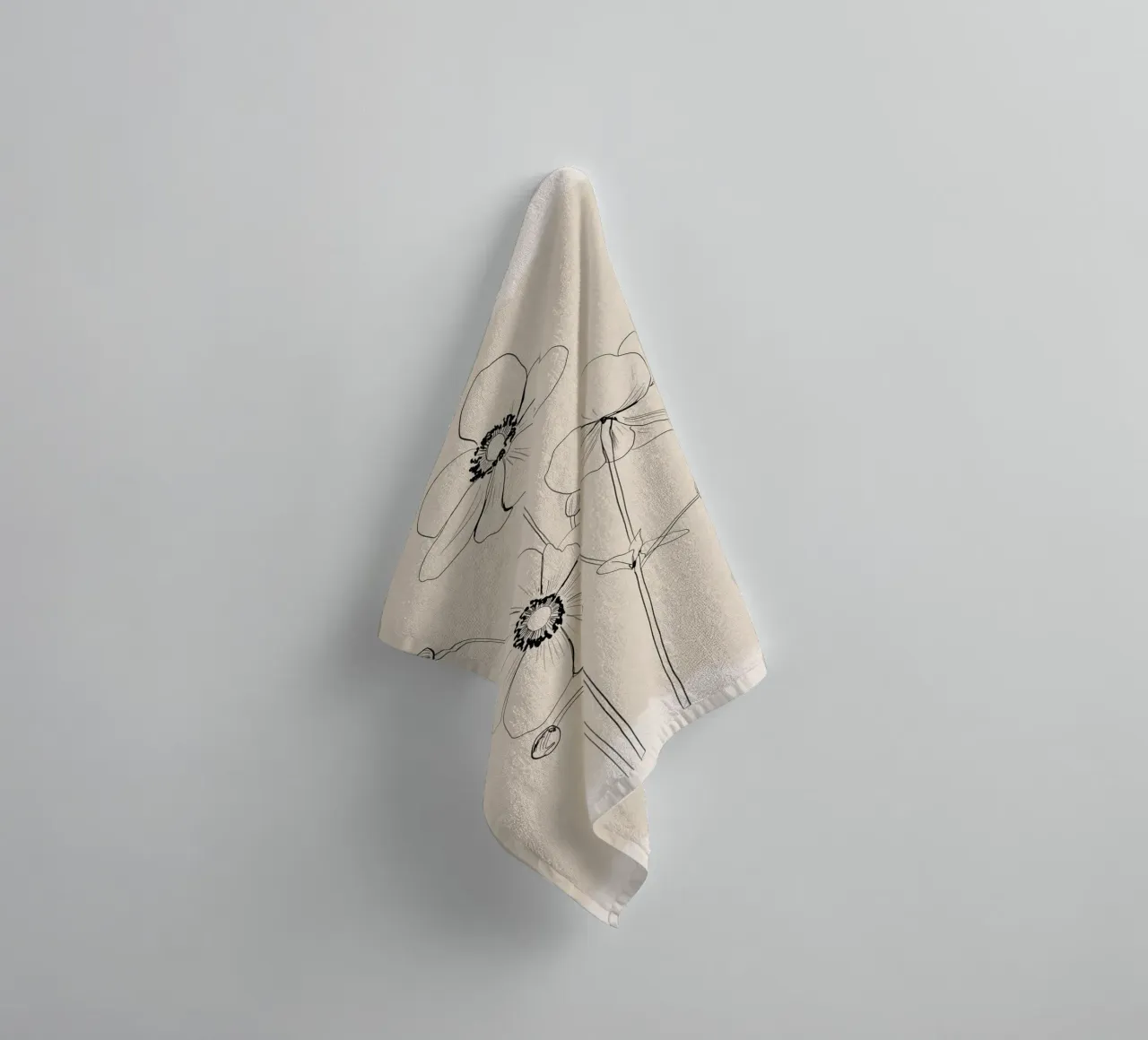 Delicate Bloom towel by ThingDesign