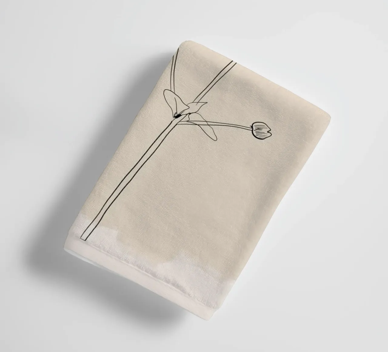 Delicate Bloom towel by ThingDesign