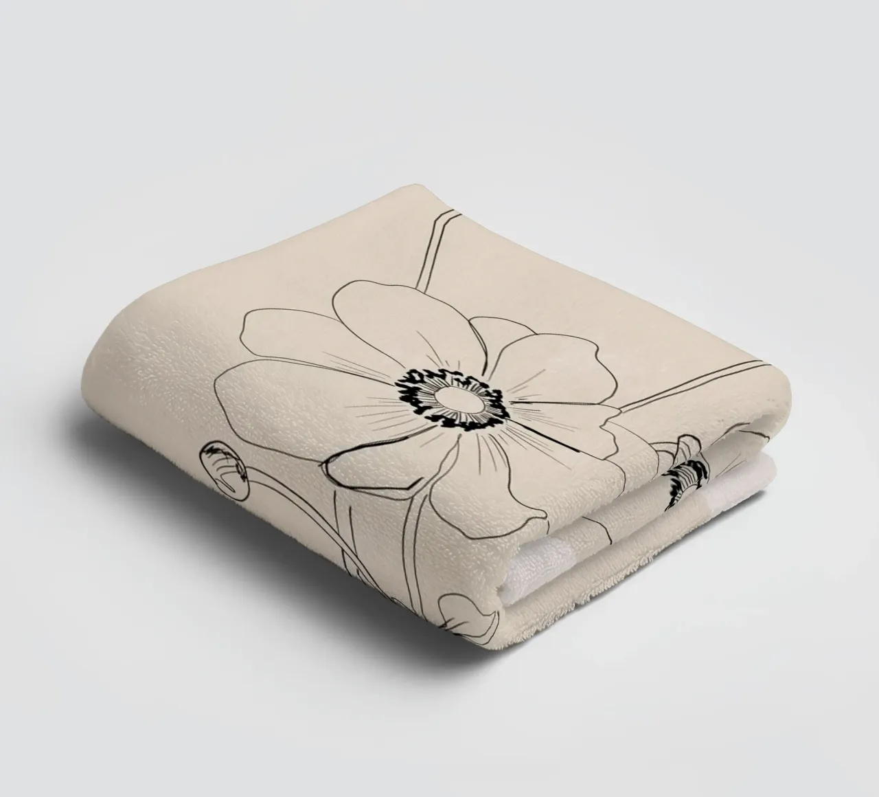 Delicate Bloom towel by ThingDesign
