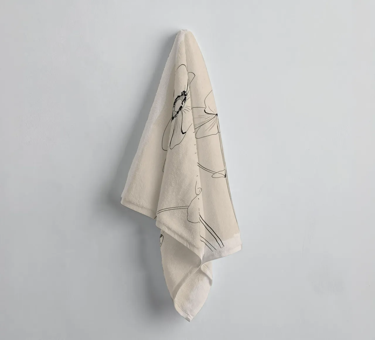 Delicate Bloom towel by ThingDesign