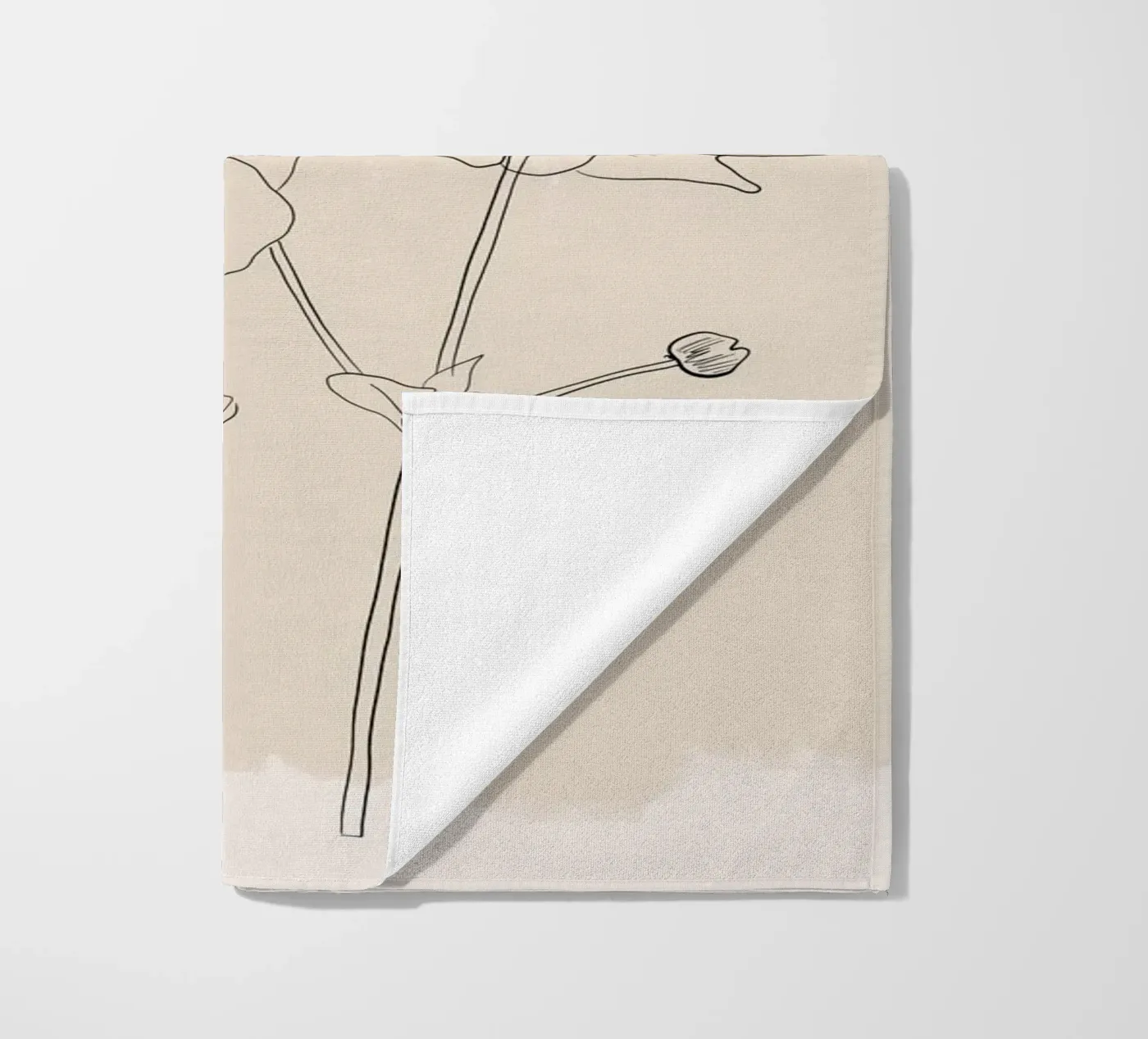 Fiore delicato telo mare da ThingDesign