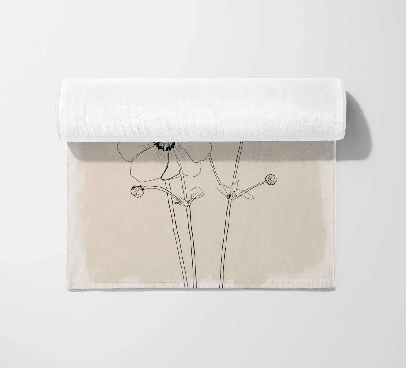 Fiore delicato telo mare da ThingDesign