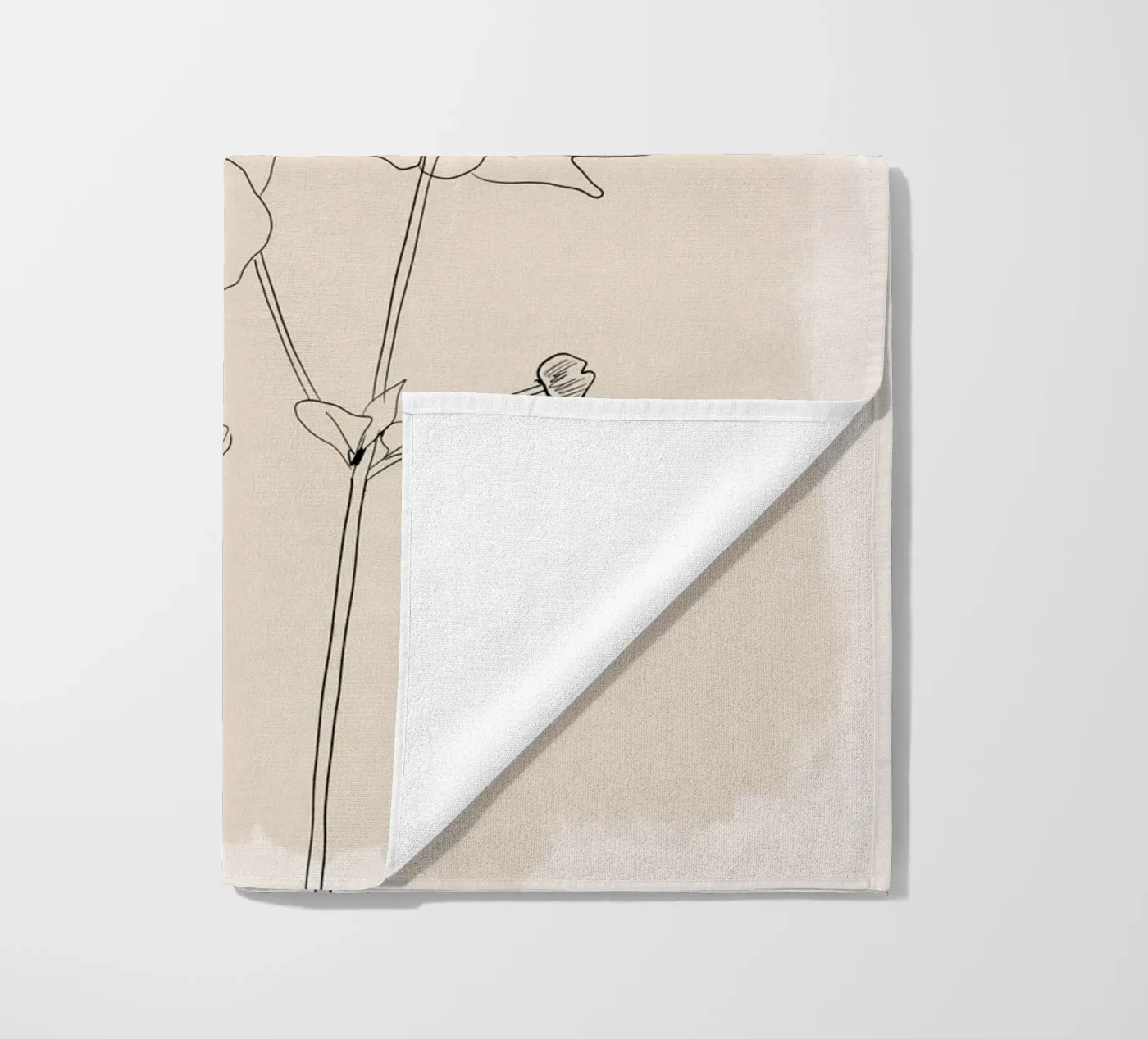 Fiore delicato telo mare da ThingDesign