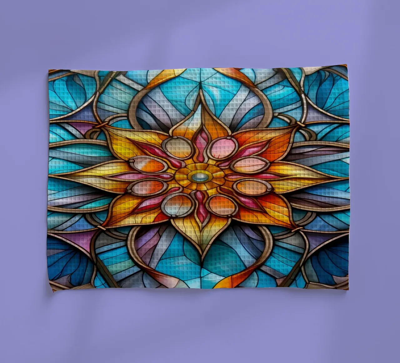 Mandala in vetro colorato canovaccio da cucina da Spiritual Touch