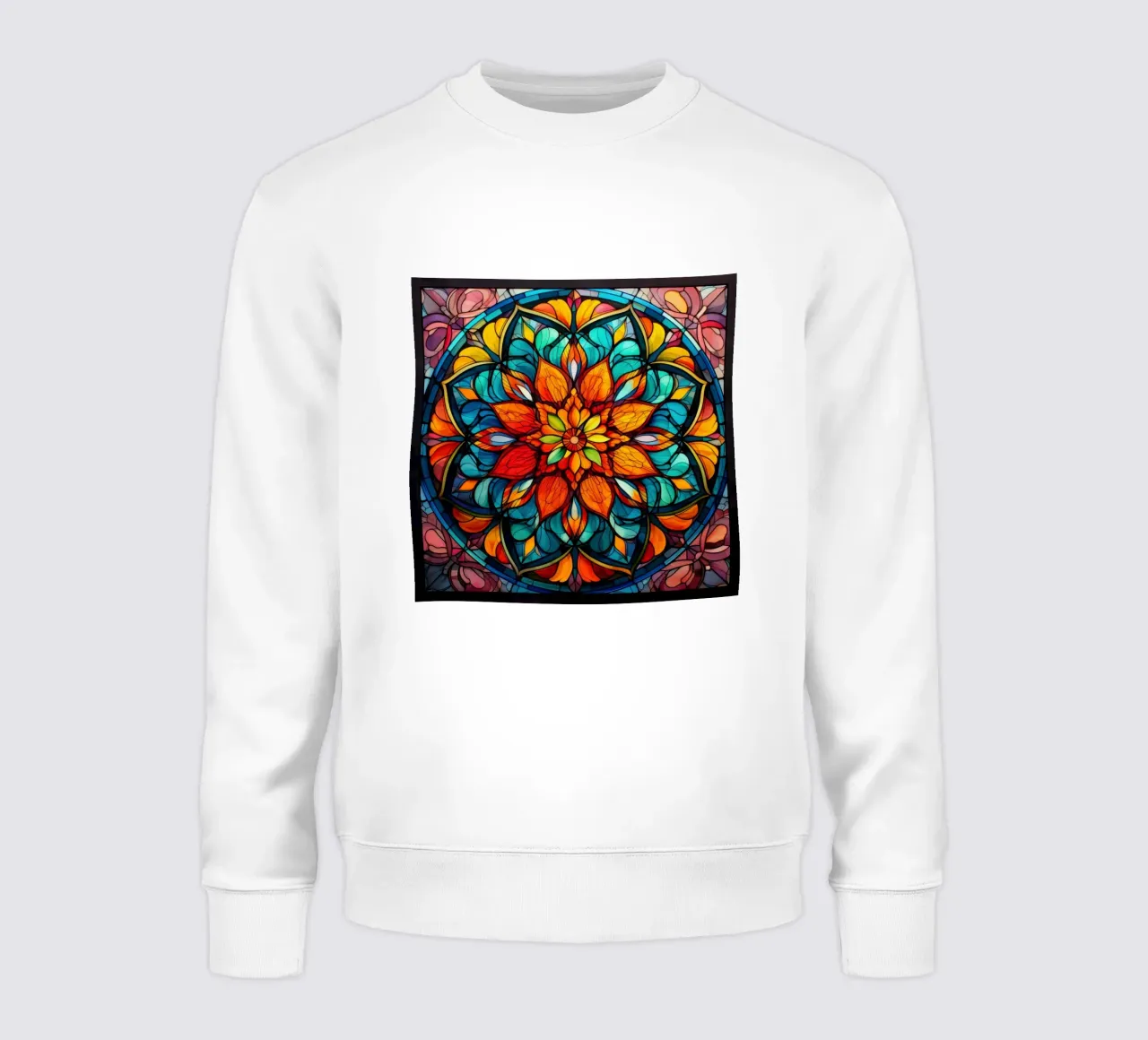 Mandala in vetro colorato felpa da Spiritual Touch