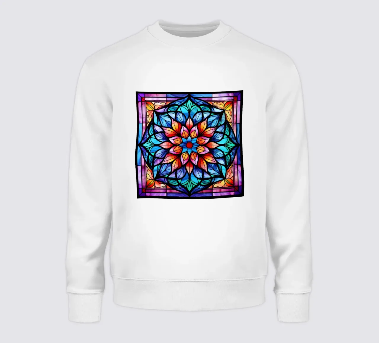 Mandala in vetro colorato felpa da Spiritual Touch