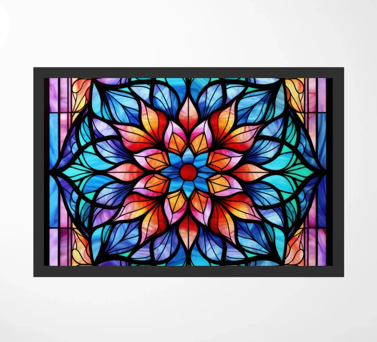 Mandala in vetro colorato zerbino da Spiritual Touch