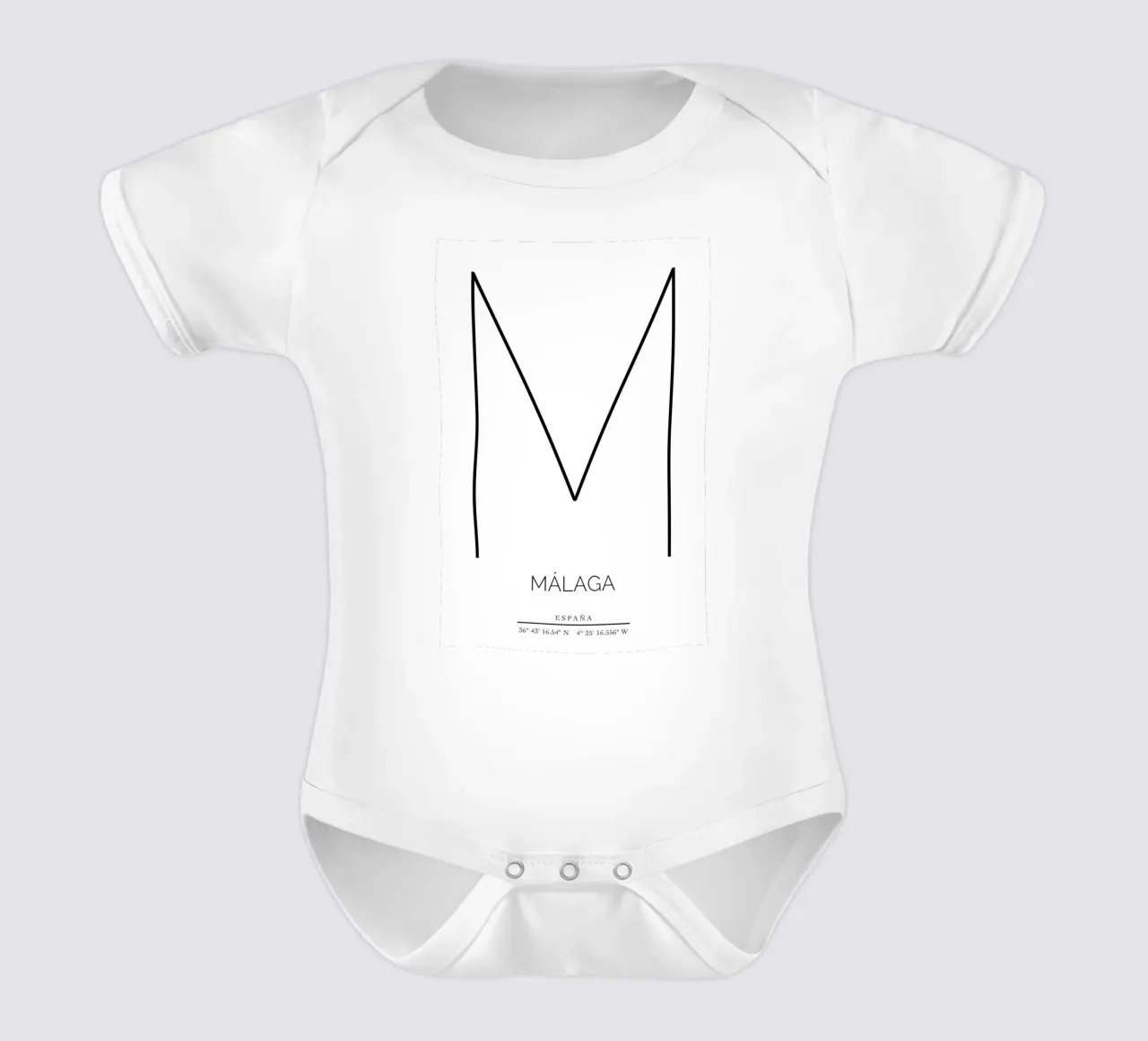 MALAGA - blanco body neonato maniche corte da CityLights