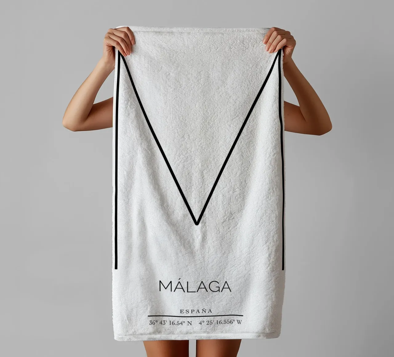 MALAGA - blanco asciugamano da bagno da CityLights