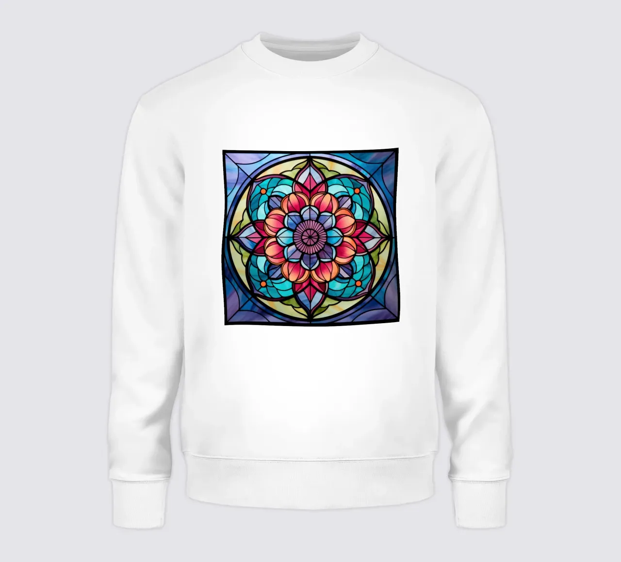 Mandala in vetro colorato felpa da Spiritual Touch