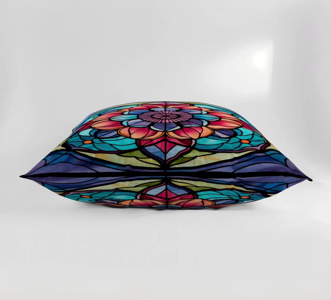 Mandala in vetro colorato cuscino da Spiritual Touch