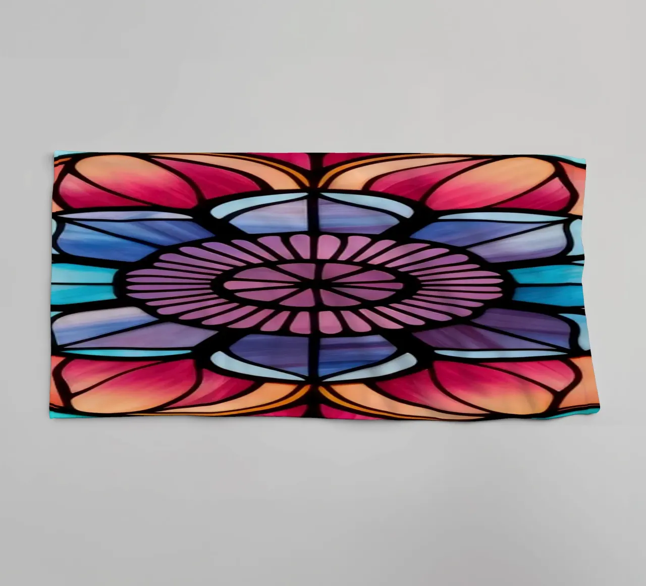 Mandala in vetro colorato asciugamano da bagno da Spiritual Touch