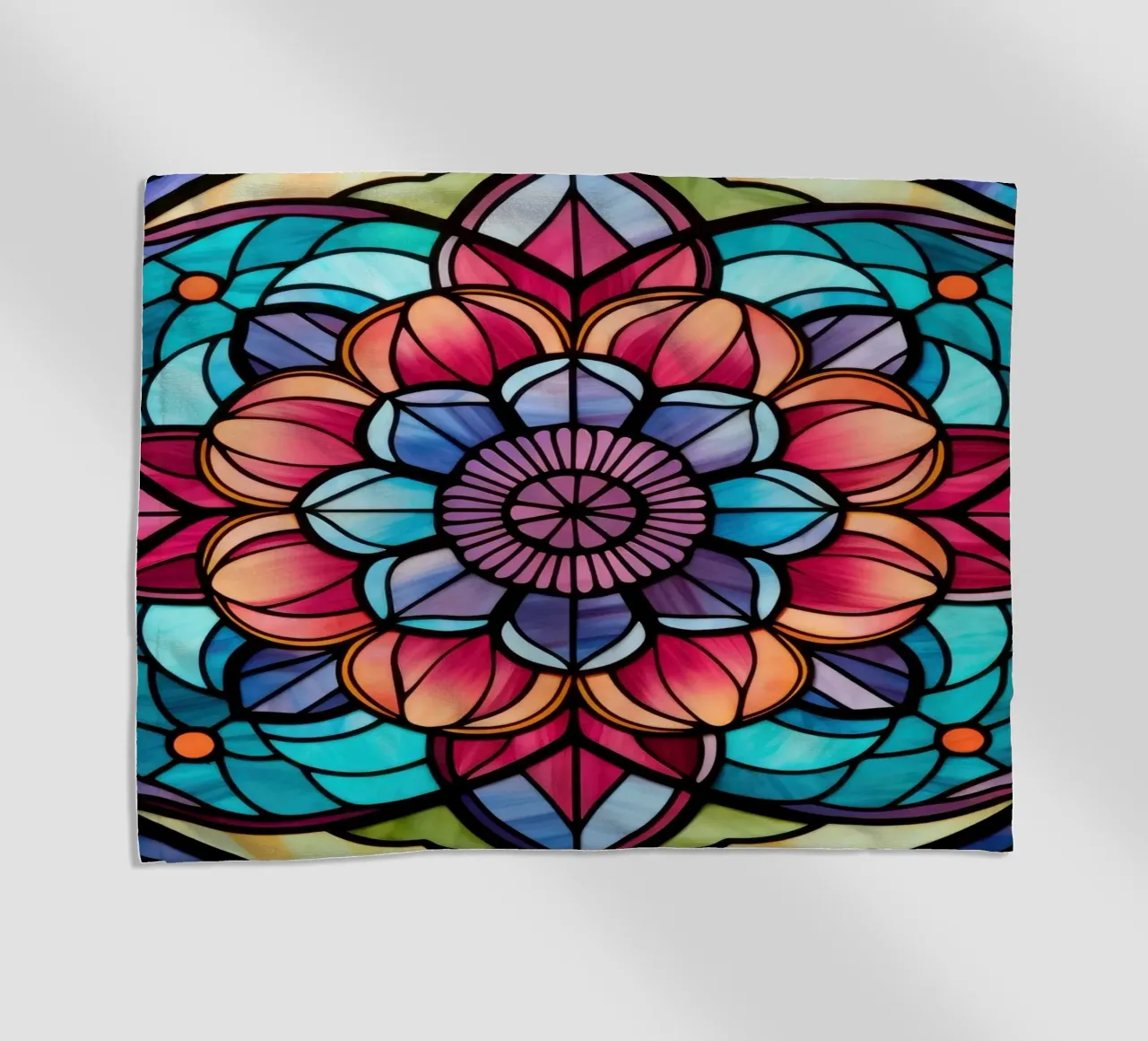 Mandala in vetro colorato telo mare da Spiritual Touch
