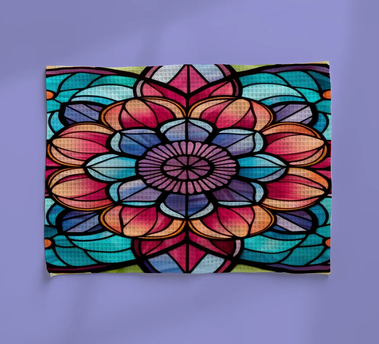 Mandala in vetro colorato canovaccio da cucina da Spiritual Touch