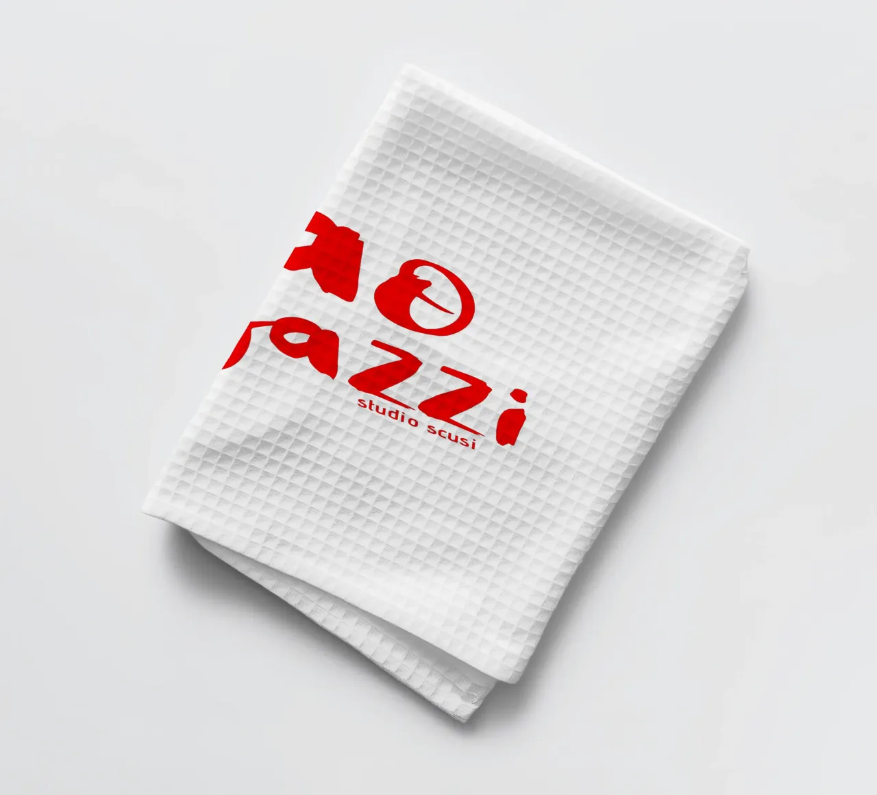 Ciao Ragazzi - rote Pinselschrift canovaccio da cucina da studio scusi