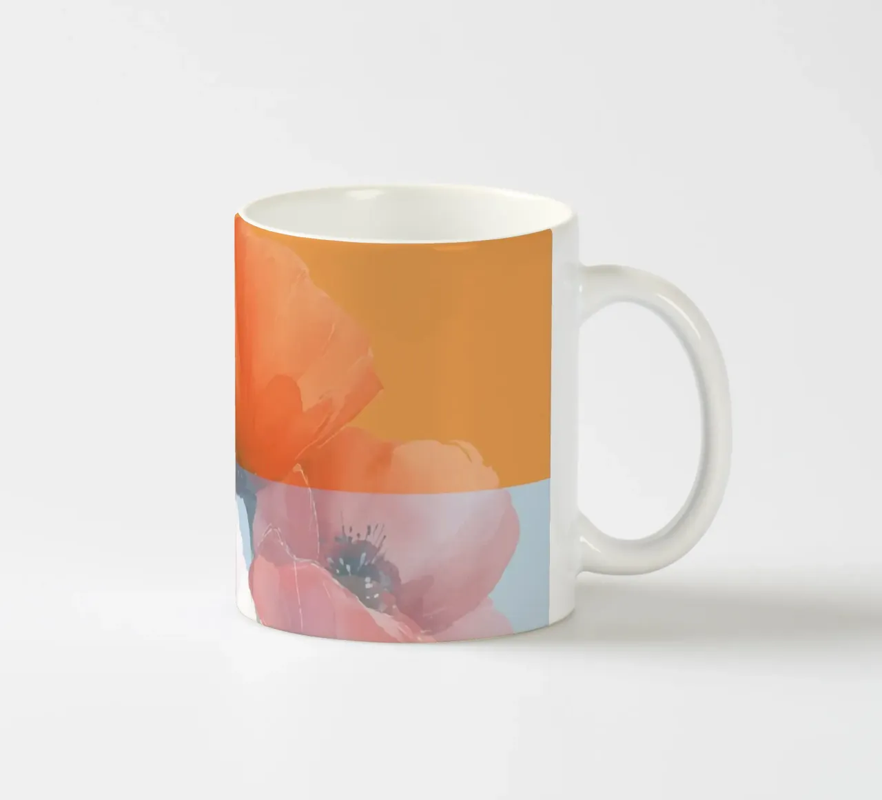 Papaveri a rovescio tazza in ceramica da LaylaOzHome