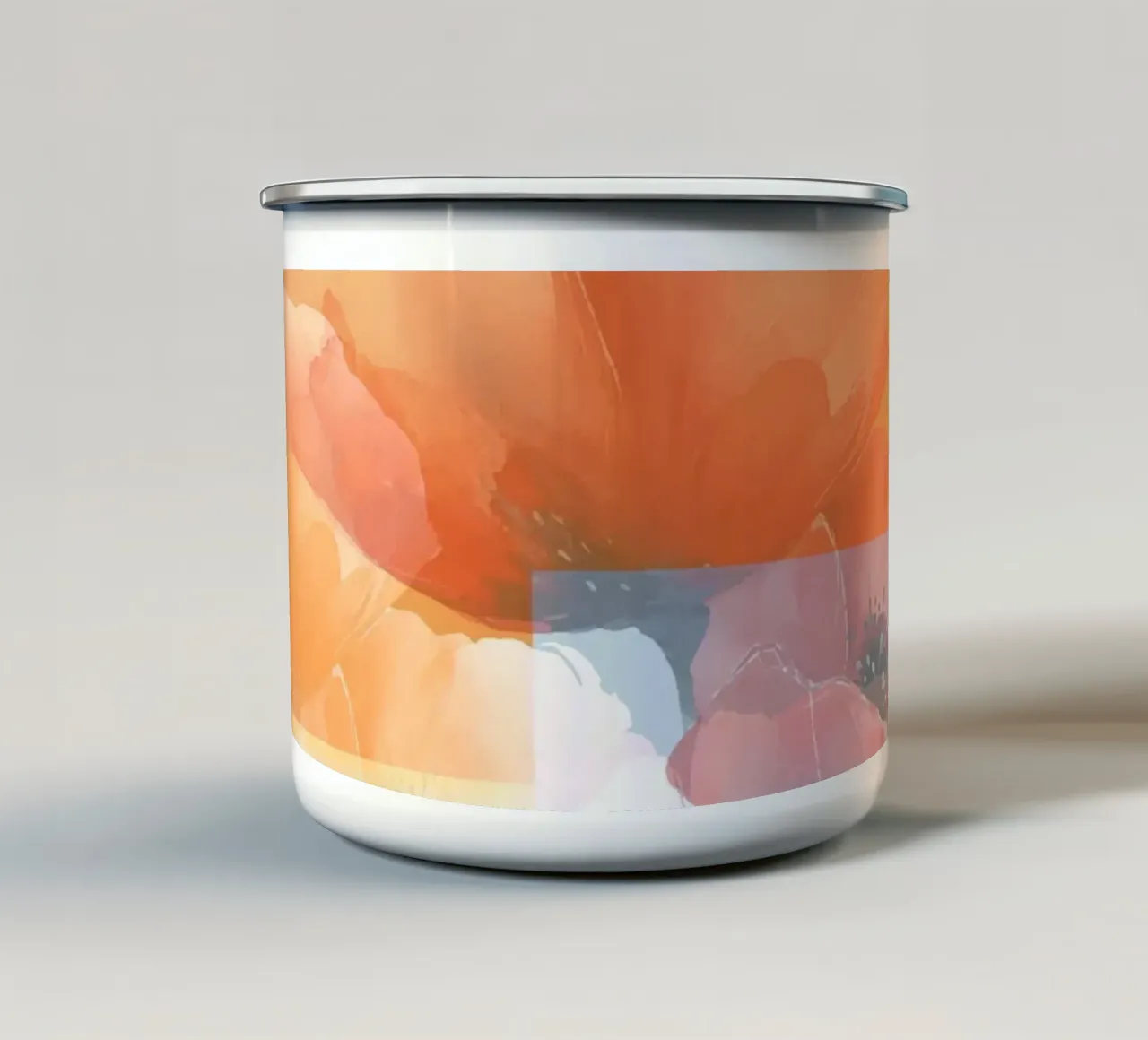 Papaveri a rovescio tazza in smalto da LaylaOzHome