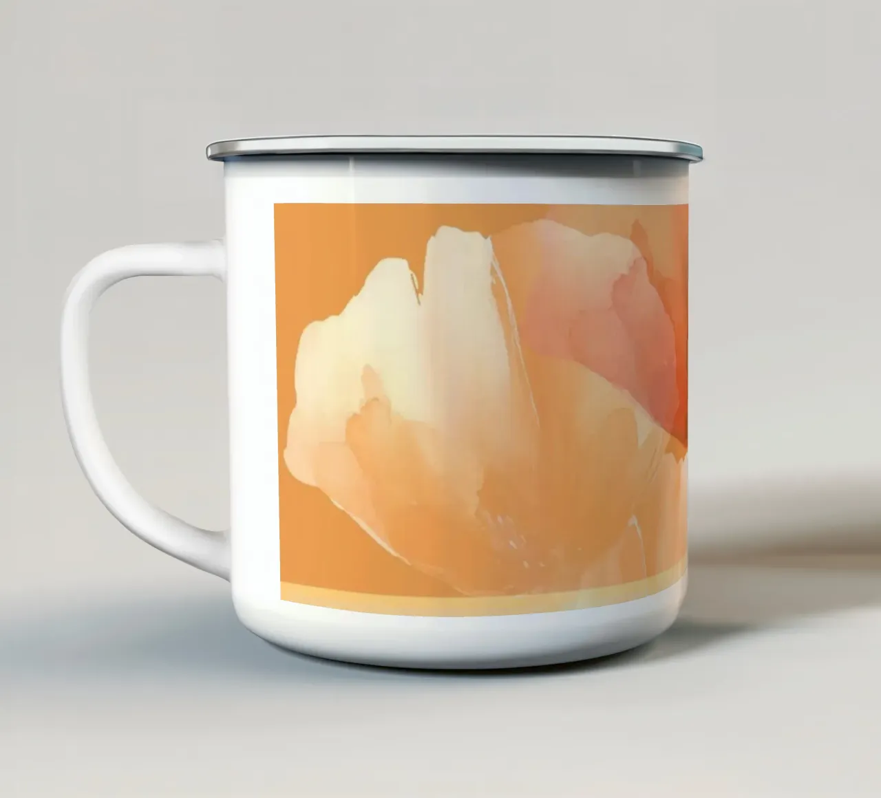 Papaveri a rovescio tazza in smalto da LaylaOzHome