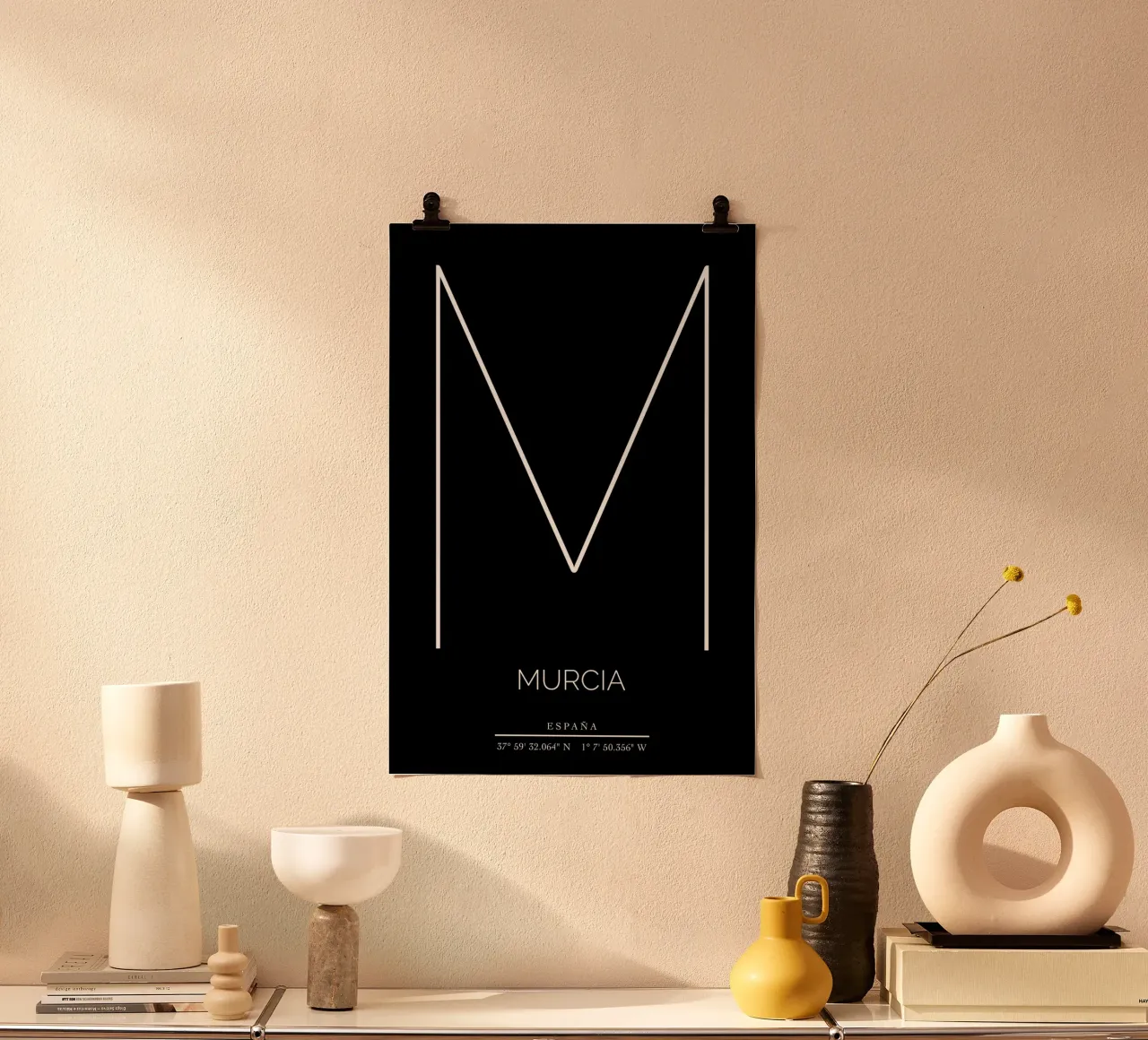 MURCIA - nero poster da CityLights