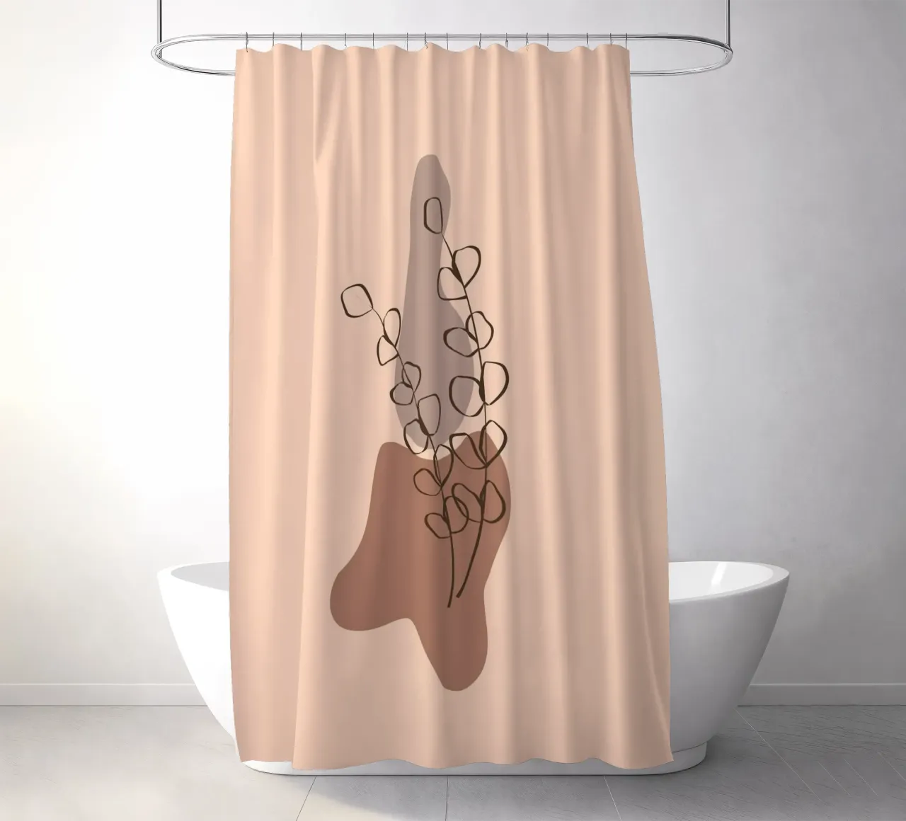 nature shape line 01 tenda da doccia da Creaton
