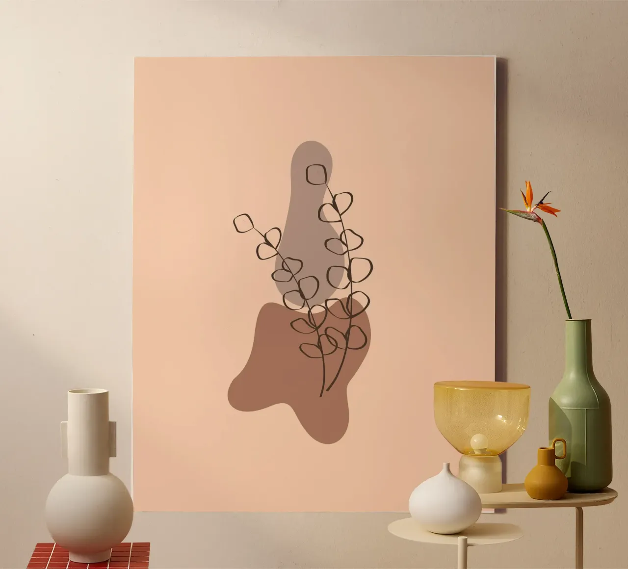 nature shape line 01 tela da Creaton