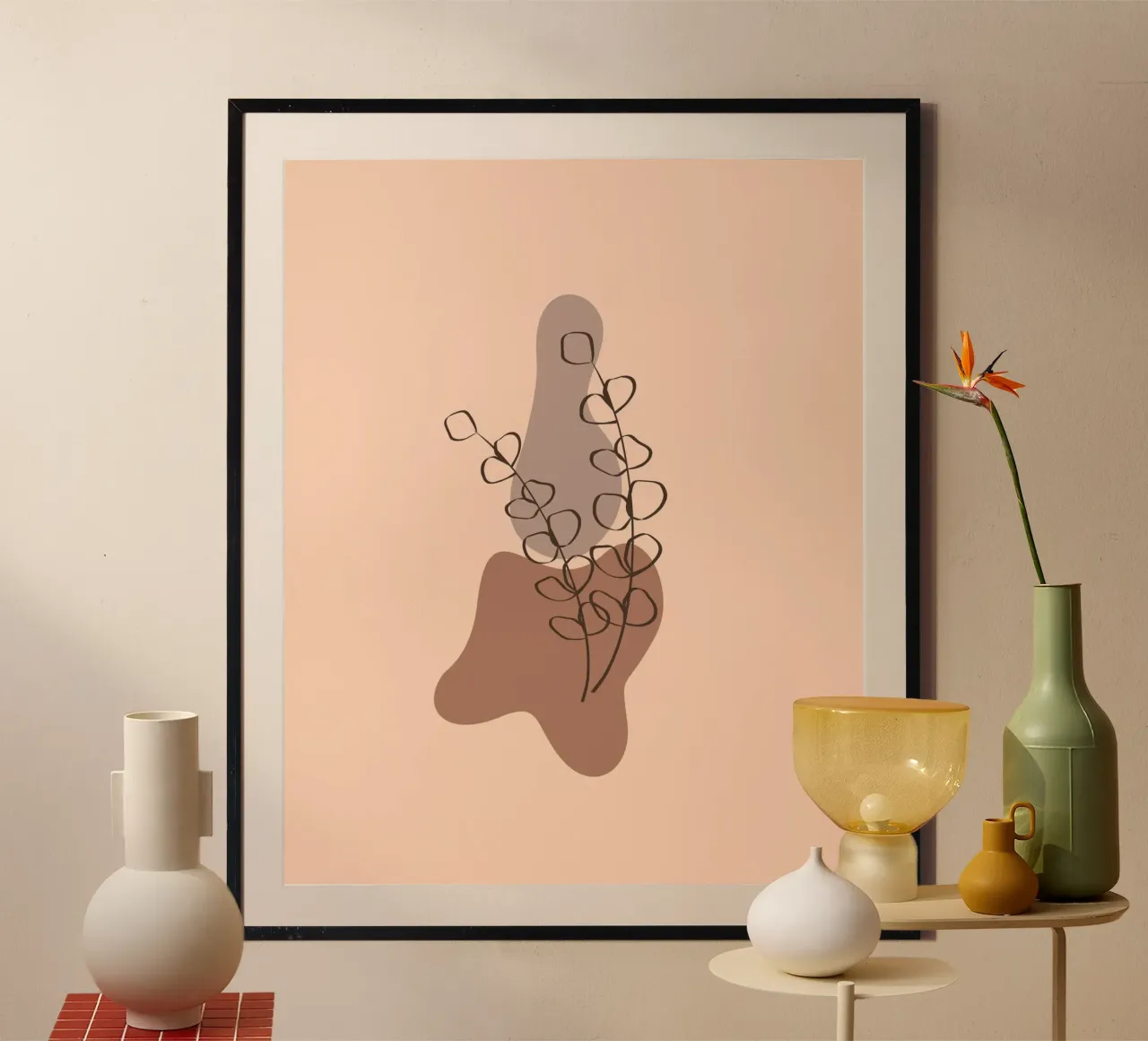 nature shape line 01 poster da Creaton