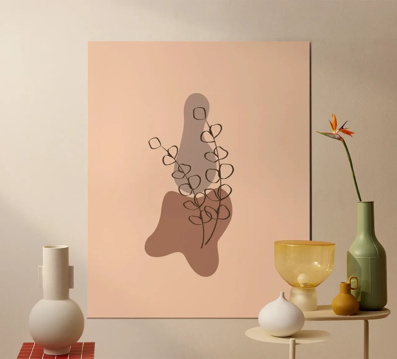 nature shape line 01 poster da Creaton