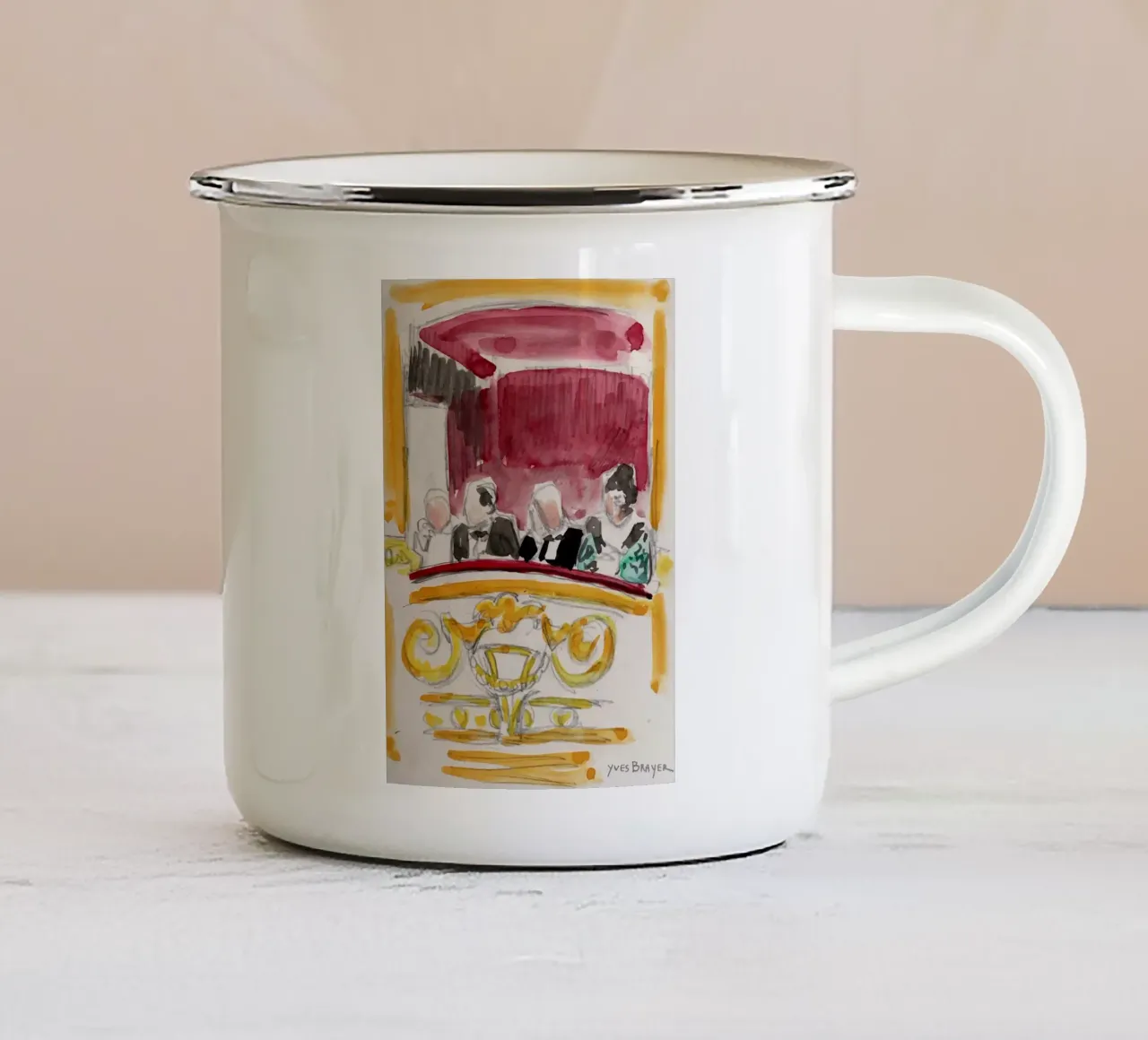 La Loge all'Opéra tazza in smalto da Callaway