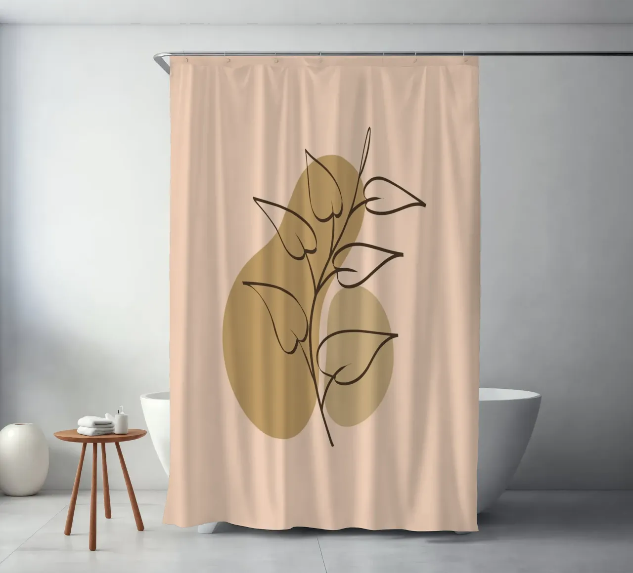 nature shape line 02 tenda da doccia da Creaton