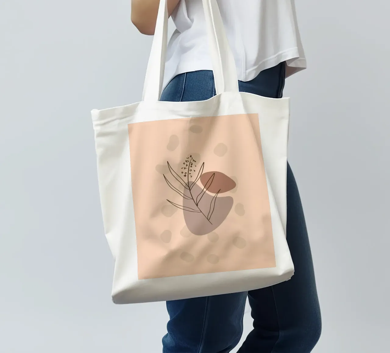 nature shape line 03 borsa in juta da Creaton