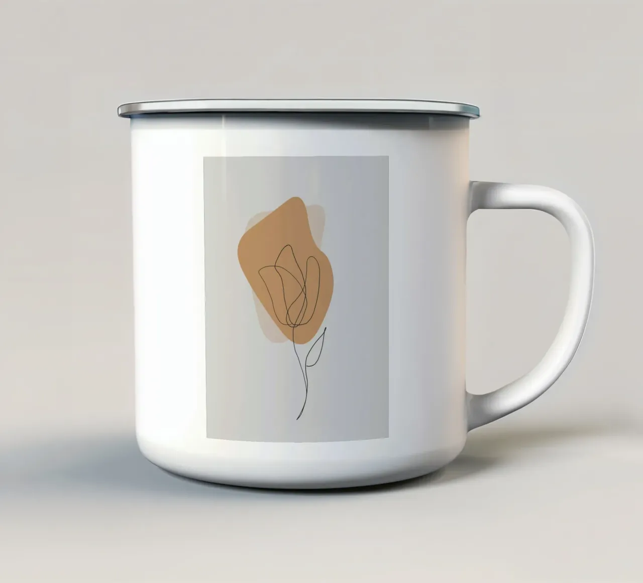 nature shape line 04 tazza in smalto da Creaton