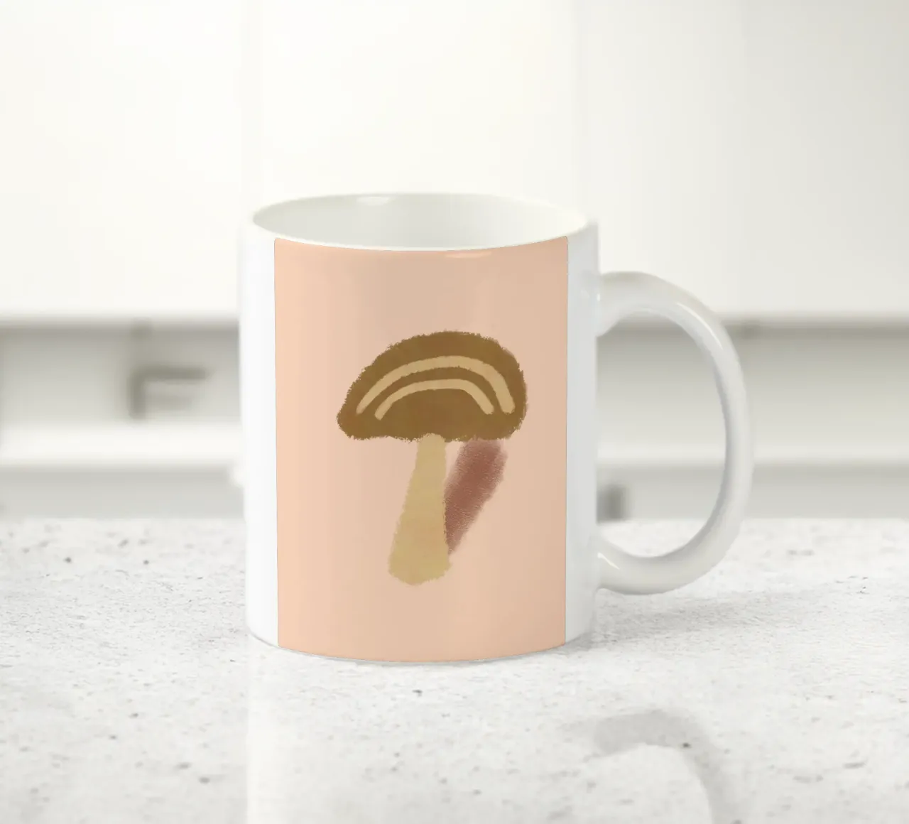 mushroom shape and shadow tazza in ceramica da Creaton